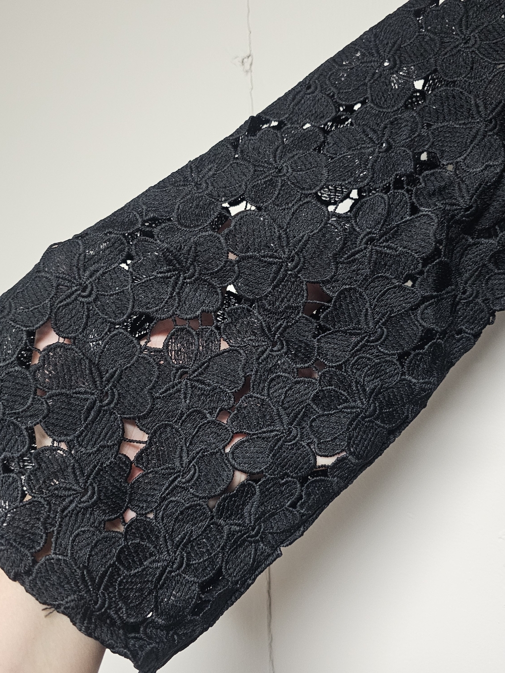 Tuckernuck Black Lace Jamie Dress Midi Size Small Whimsigoth Wedding Neutral - Picture 3 of 9